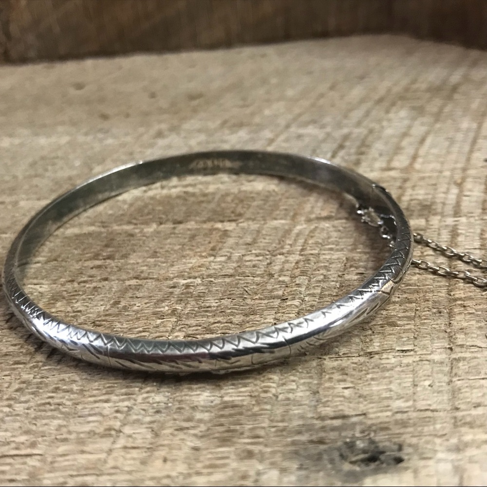 925 Sterling Silver Salerno Hinged Bracelet